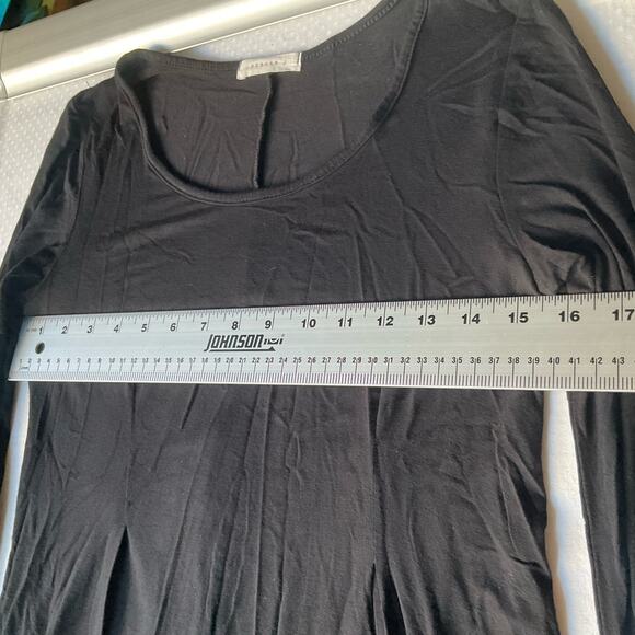 Reborn J Women’s Long Sleeve “Freesize” Dress size S, Solid Black, 95% Rayon - Picture 4 of 7